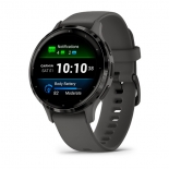 Garmin Venu 3S sz�rke, sz�rke kerettel, szilikon sz�jjal