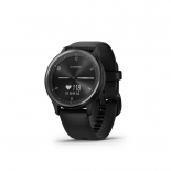 Garmin vivomove Sport fekete szilikon szjjal szrke rakerettel